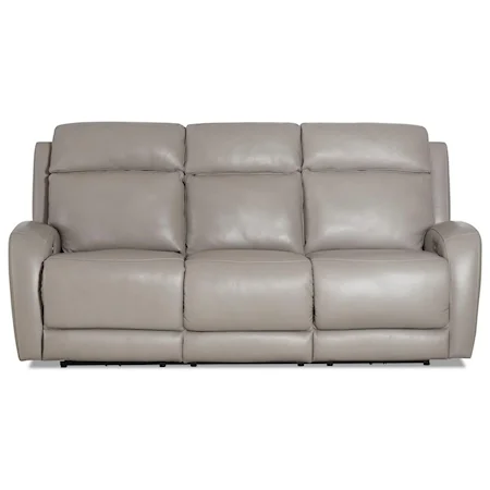 Power Reclining Sofa w/ Power Head & Massage